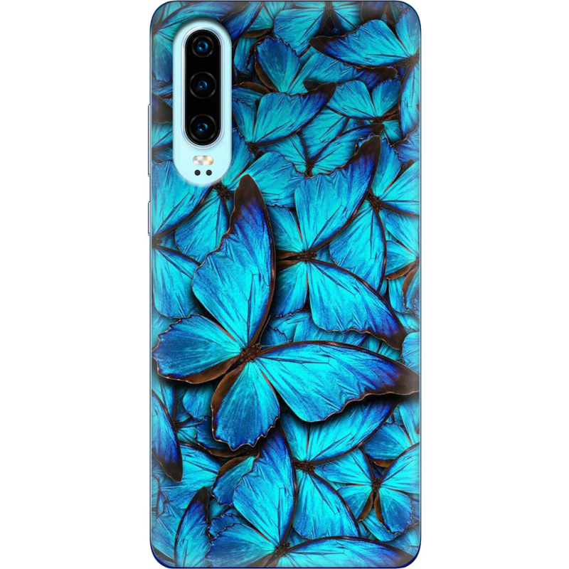 Чехол Uprint Huawei P30 лазурные бабочки