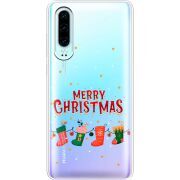 Прозрачный чехол Uprint Huawei P30 Merry Christmas