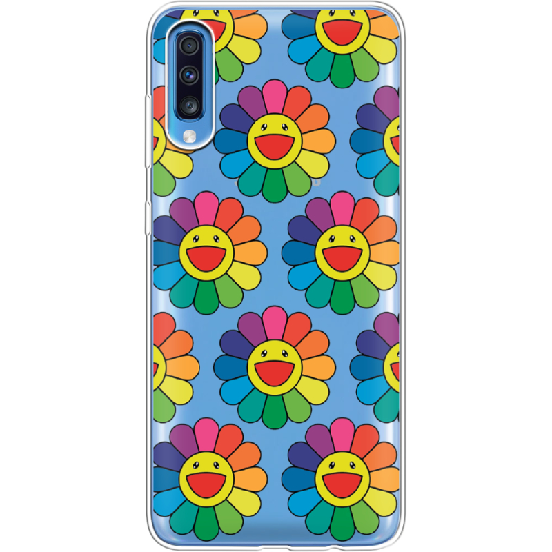 Прозрачный чехол Uprint Samsung A705 Galaxy A70 Hippie Flowers