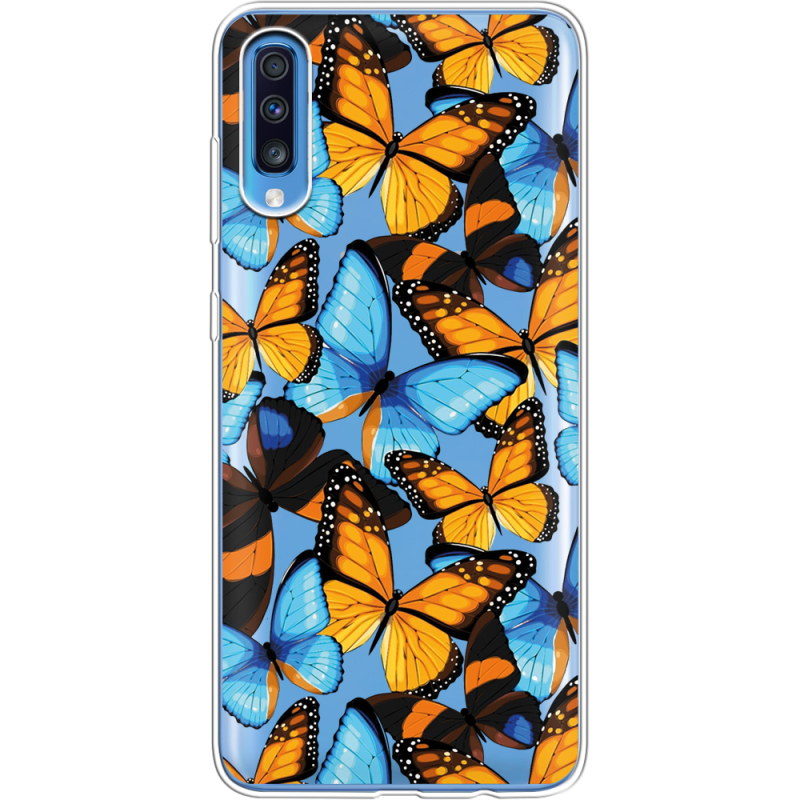 Прозрачный чехол Uprint Samsung A705 Galaxy A70 Butterfly Morpho