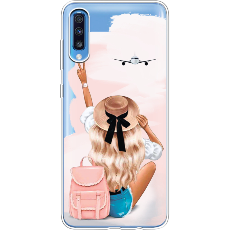Прозрачный чехол Uprint Samsung A705 Galaxy A70 Travel Girl