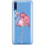 Прозрачный чехол Uprint Samsung A705 Galaxy A70 Floral Flamingo