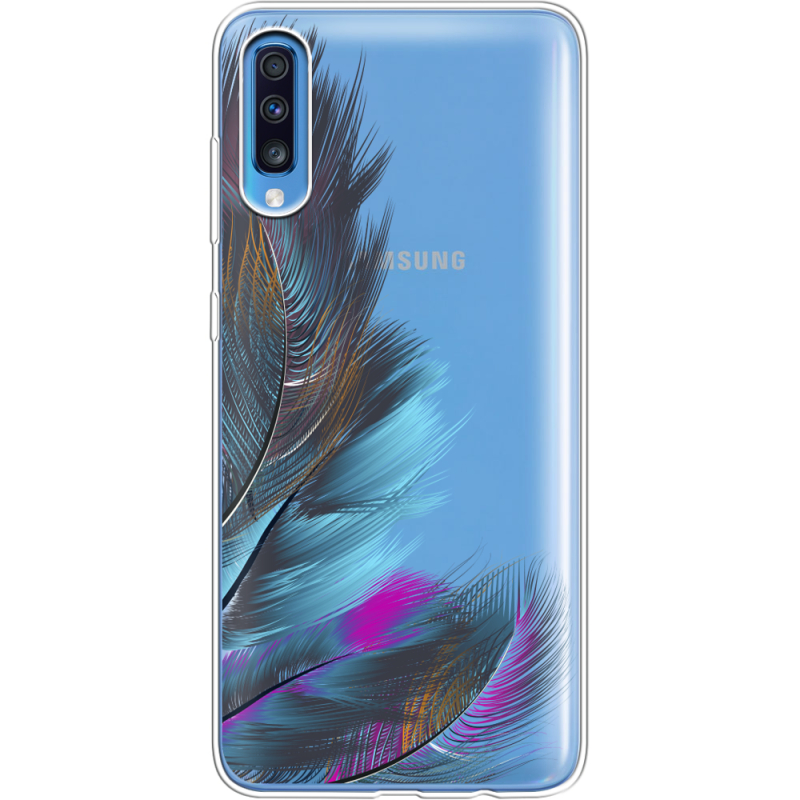 Прозрачный чехол Uprint Samsung A705 Galaxy A70 Feathers
