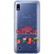 Прозрачный чехол Uprint Samsung A105 Galaxy A10 Merry Christmas