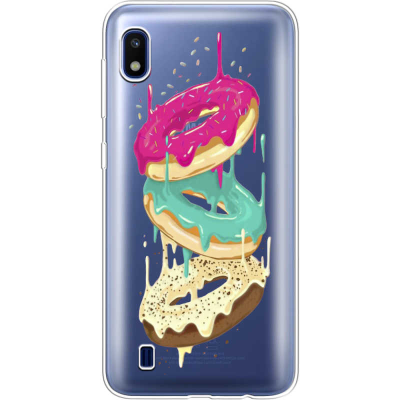 Прозрачный чехол Uprint Samsung A105 Galaxy A10 Donuts