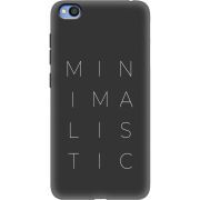 Черный чехол Uprint Xiaomi Redmi Go Minimalistic