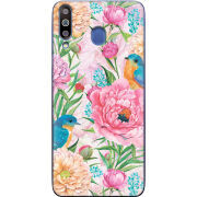 Чехол Uprint Samsung M305 Galaxy M30 Birds in Flowers