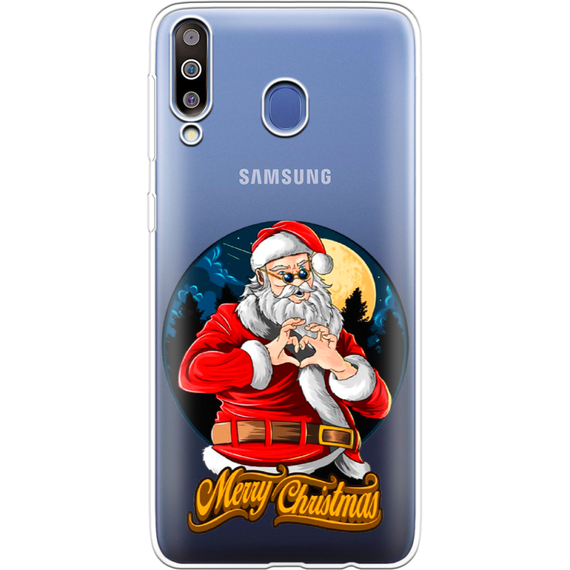 Прозрачный чехол Uprint Samsung M305 Galaxy M30 Cool Santa