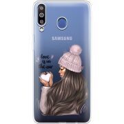 Прозрачный чехол Uprint Samsung M305 Galaxy M30 love is in the air