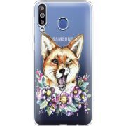 Прозрачный чехол Uprint Samsung M305 Galaxy M30 Winking Fox