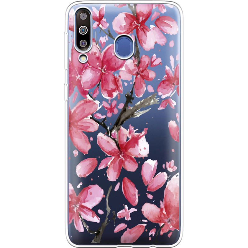 Прозрачный чехол Uprint Samsung M305 Galaxy M30 Pink Magnolia
