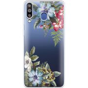 Прозрачный чехол Uprint Samsung M305 Galaxy M30 Floral