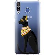 Чехол со стразами Samsung M305 Galaxy M30 Egipet Cat