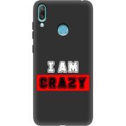 Черный чехол Uprint Huawei Y7 2019 I'm Crazy