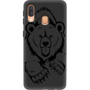 Черный чехол Uprint Samsung A405 Galaxy A40 Grizzly Bear