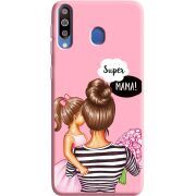 Розовый чехол Uprint Samsung M305 Galaxy M30 Super Mama and Daughter