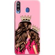 Розовый чехол Uprint Samsung M305 Galaxy M30 Queen and Princess