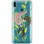 Прозрачный чехол Uprint Huawei Y9 2019 Cute Mermaid