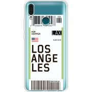 Прозрачный чехол Uprint Huawei Y9 2019 Ticket Los Angeles