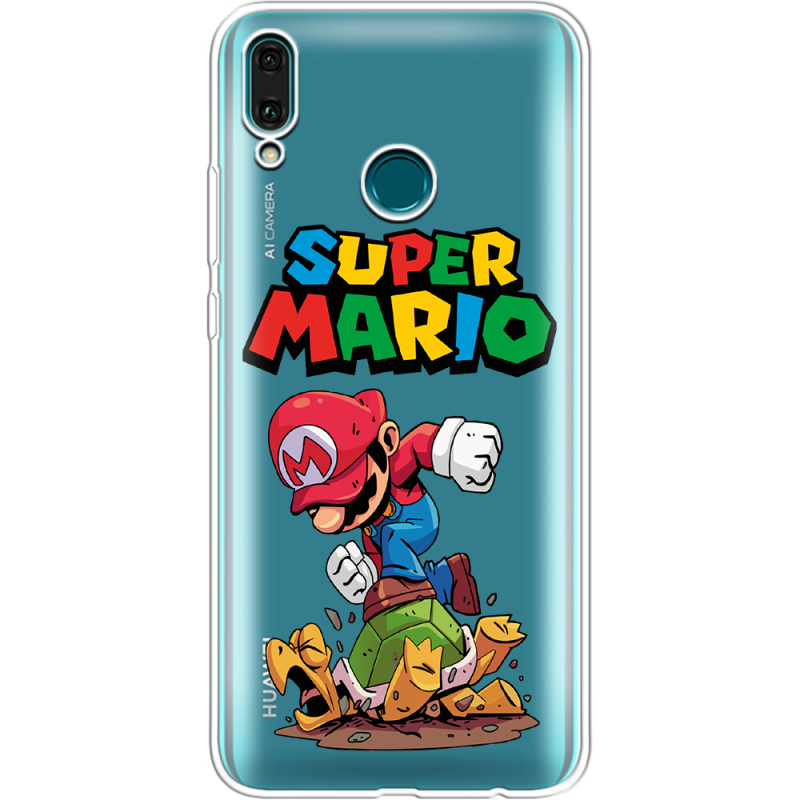 Прозрачный чехол Uprint Huawei Y9 2019 Super Mario