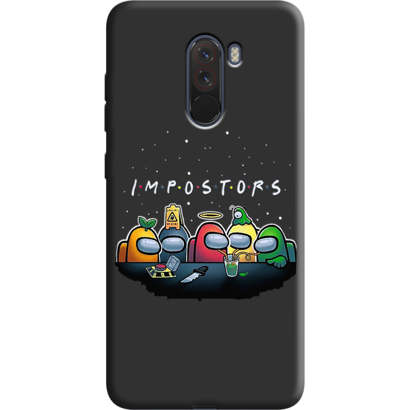 Черный чехол Uprint Xiaomi Pocophone F1 Among Us Impostors