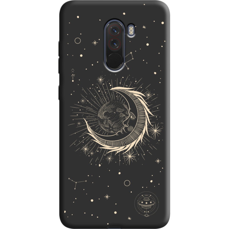 Черный чехол Uprint Xiaomi Pocophone F1 Moon