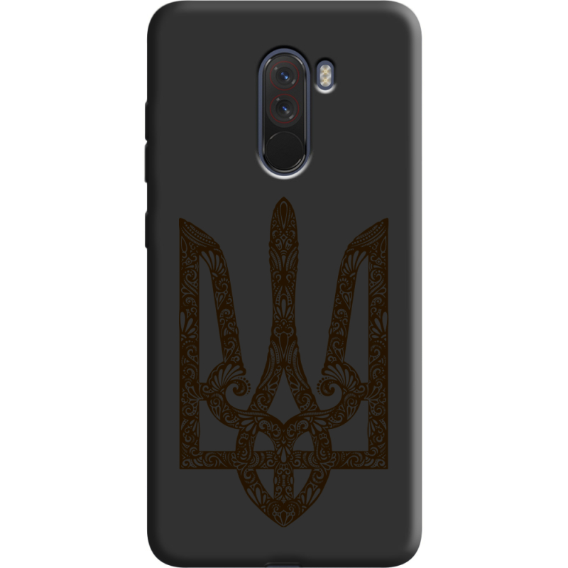 Черный чехол Uprint Xiaomi Pocophone F1 Ukrainian Trident
