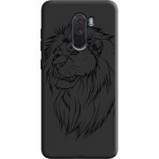 Черный чехол Uprint Xiaomi Pocophone F1 Lion