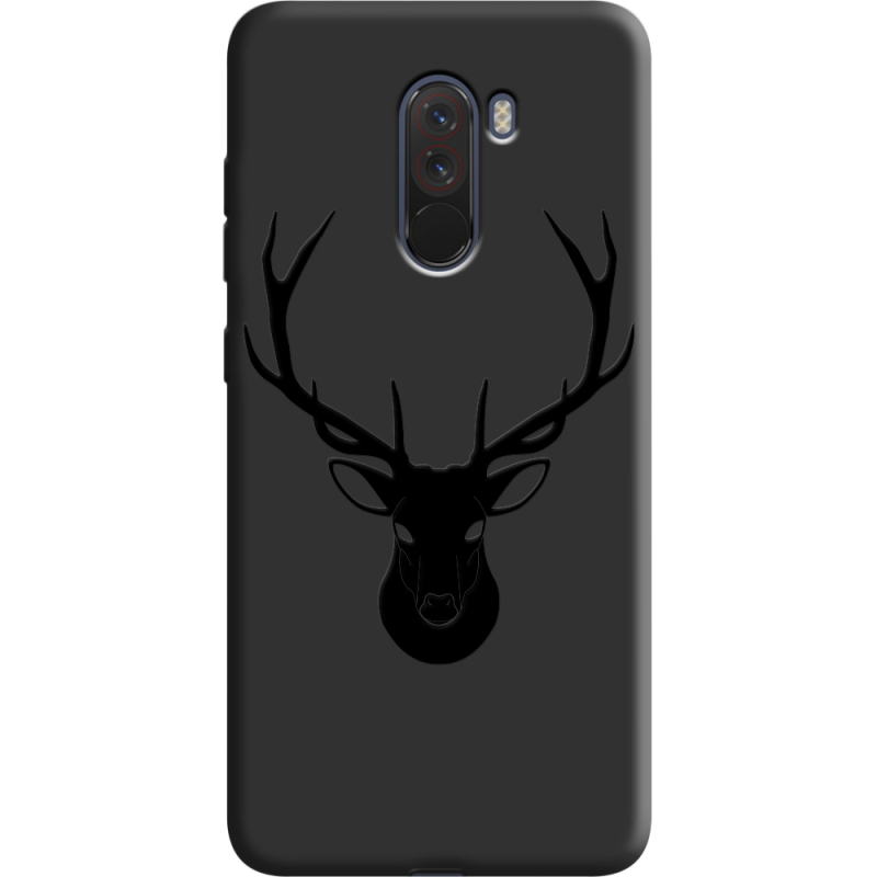 Черный чехол Uprint Xiaomi Pocophone F1 Deer