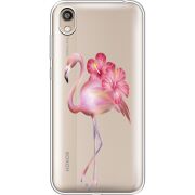 Прозрачный чехол Uprint Honor 8S Floral Flamingo