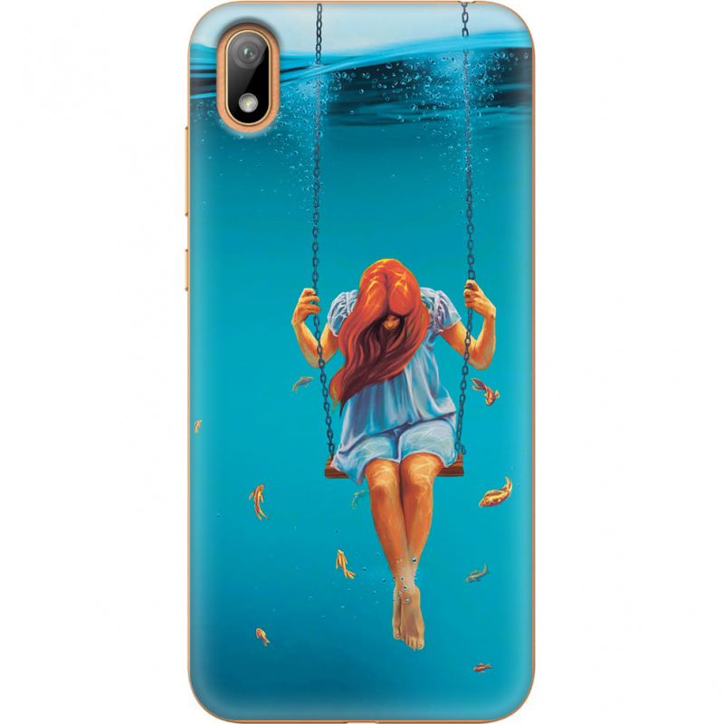 Чехол U-print Huawei Y5 2019 Girl In The Sea