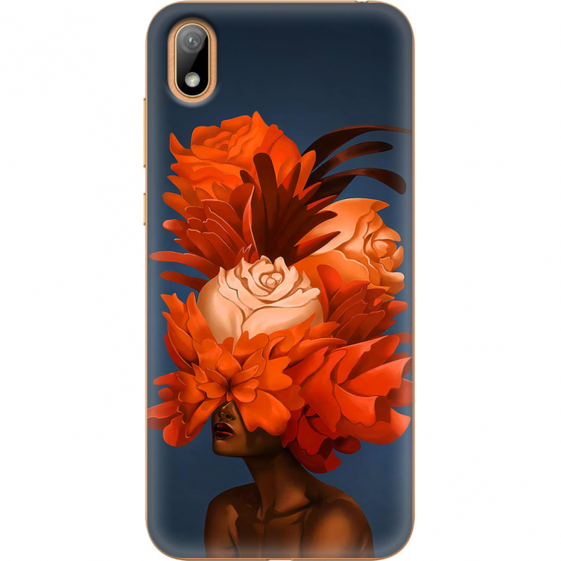 Чехол U-print Huawei Y5 2019 Exquisite Orange Flowers