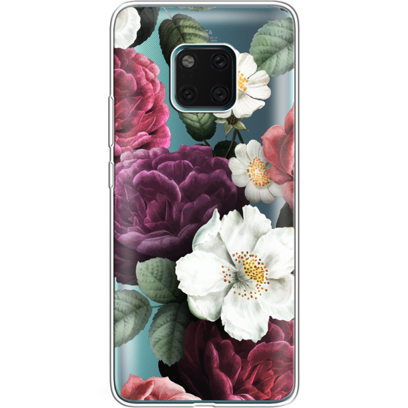 Прозрачный чехол Uprint Huawei Mate 20 Pro Floral Dark Dreams