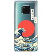 Прозрачный чехол Uprint Huawei Mate 20 Pro Большая волна в Канагаве