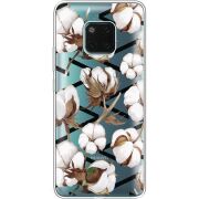 Прозрачный чехол Uprint Huawei Mate 20 Pro Cotton flowers