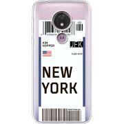 Прозрачный чехол Uprint Motorola Moto G7 Power XT1955 Ticket New York