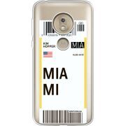 Прозрачный чехол Uprint Motorola Moto G7 Play XT1952 Ticket Miami