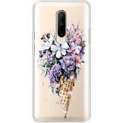 Чехол со стразами OnePlus 7 Pro Ice Cream Flowers