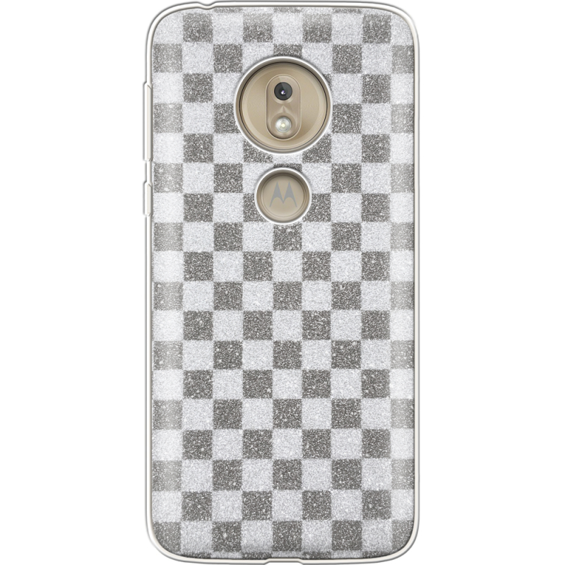 Чехол с блёстками Motorola Moto G7 Play XT1952 Шахматы