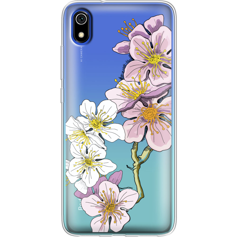 Прозрачный чехол Uprint Xiaomi Redmi 7A Cherry Blossom