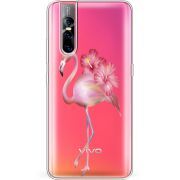 Прозрачный чехол Uprint Vivo V15 Pro Floral Flamingo