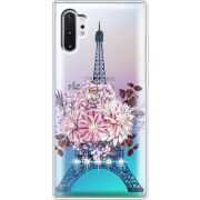 Чехол со стразами Samsung N975 Galaxy Note 10 Plus Eiffel Tower