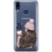 Прозрачный чехол Uprint Samsung A107 Galaxy A10s love is in the air