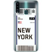 Прозрачный чехол Uprint Samsung A207 Galaxy A20s Ticket New York