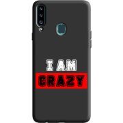 Черный чехол Uprint Samsung A207 Galaxy A20s I'm Crazy