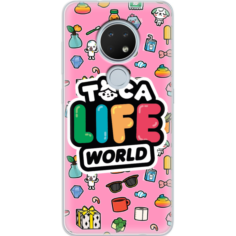 Чехол Uprint Nokia 7.2 Toca Boca Life World