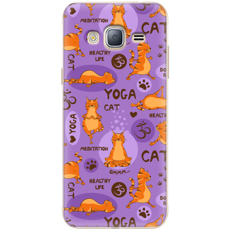 Чехол Uprint Samsung J320 Galaxy J3 2016 Yoga Cat