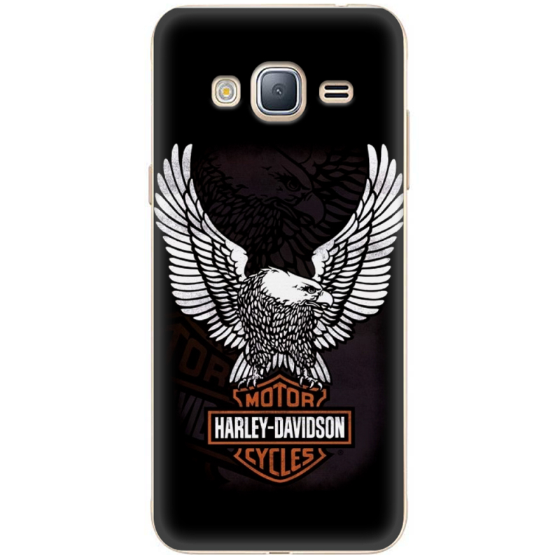 Чехол Uprint Samsung J320 Galaxy J3 2016 Harley Davidson and eagle