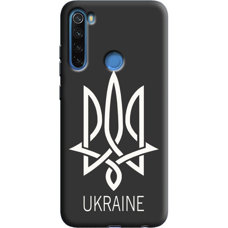 Черный чехол Uprint Xiaomi Redmi Note 8 Тризуб монограмма ukraine