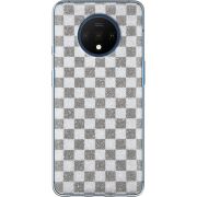 Чехол с блёстками OnePlus 7T Шахматы